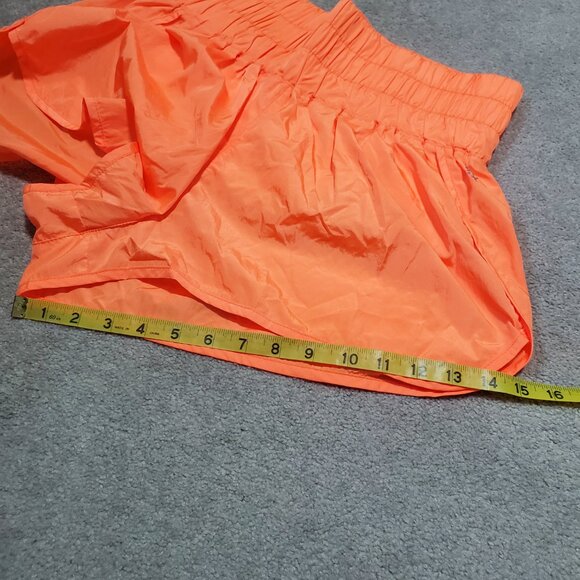 FREE PEOPLE FP MOVEMENT NWOT The Way Home Shorts 2" HR Neon Orange Women's XL - Picture 16 of 16